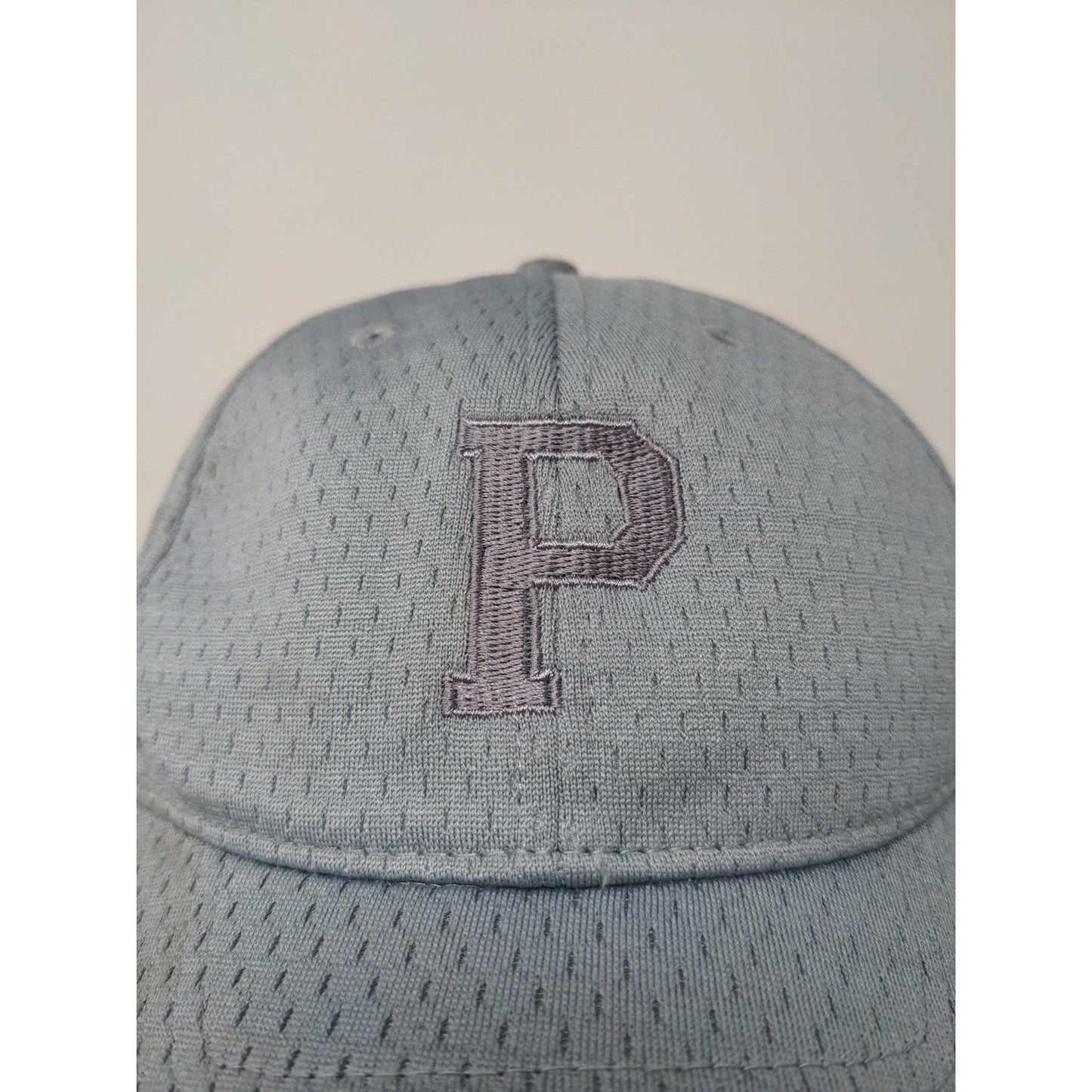 Youth Boys Strapback Cap Embroidered P Gray Port Authority Hat