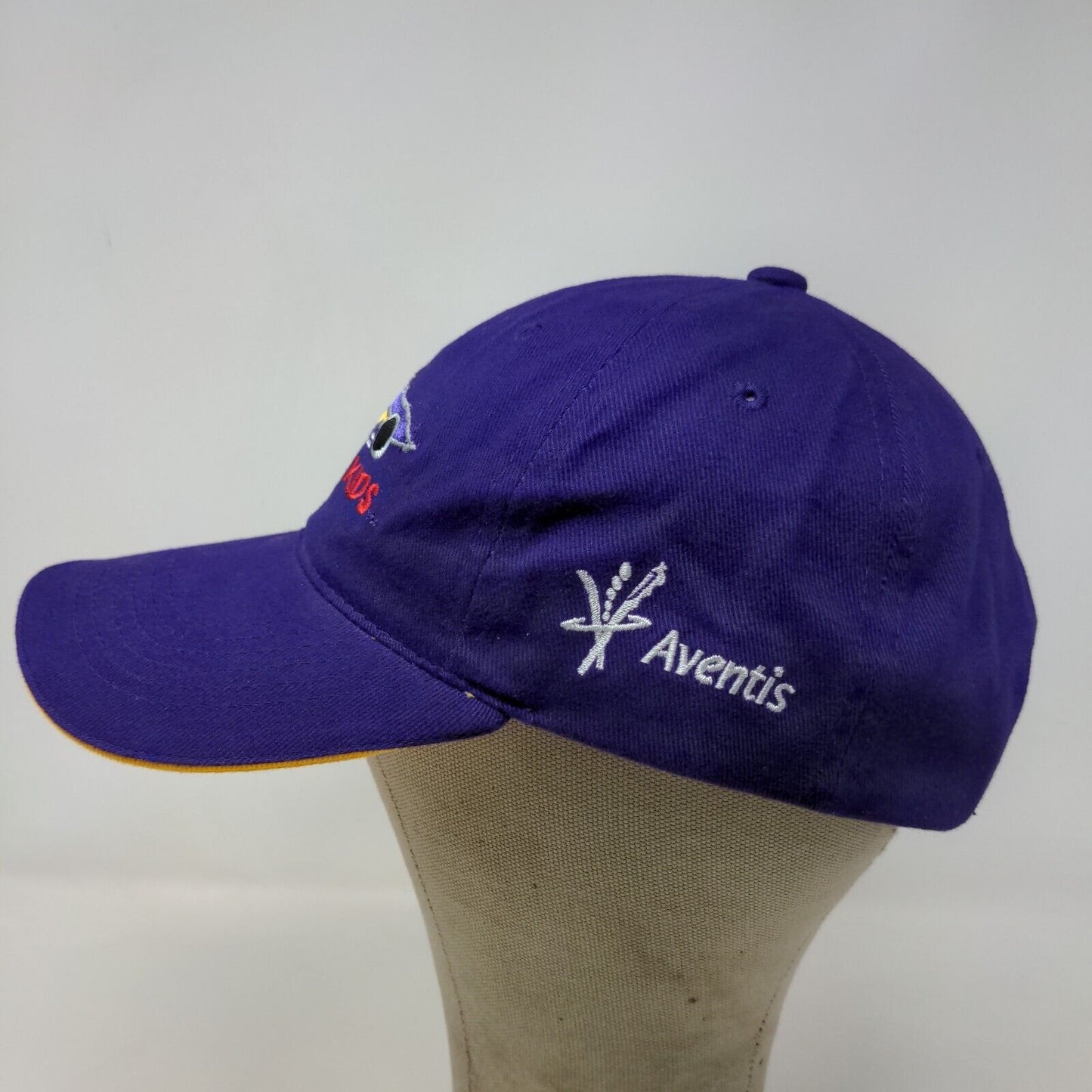 Racing for Kids Men's Strapback Hat Purple OSFA Embroidered Logo
