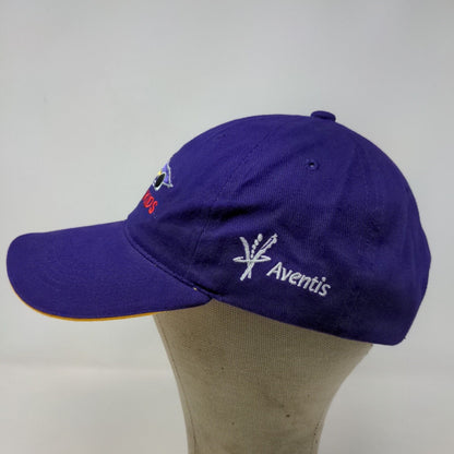 Racing for Kids Men's Strapback Hat Purple OSFA Embroidered Logo