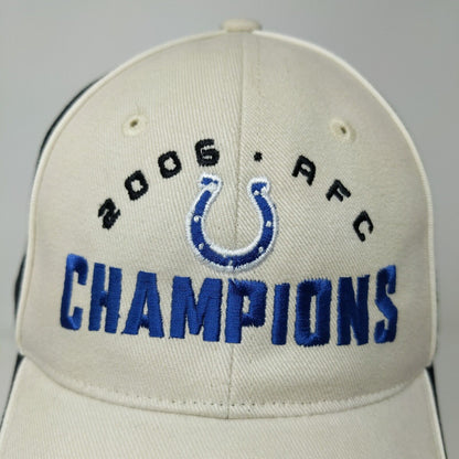 NFL Men's Strapback Indianapolis Colts 2006 AFC Champions Hat Black White OSFA