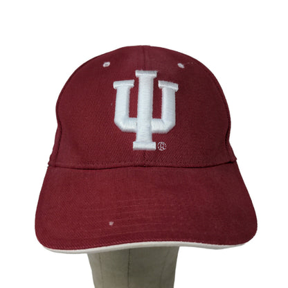 Steve & Barry's IU Indiana Hoosiers Strapback Hat Embroidered Logo Red OSFA