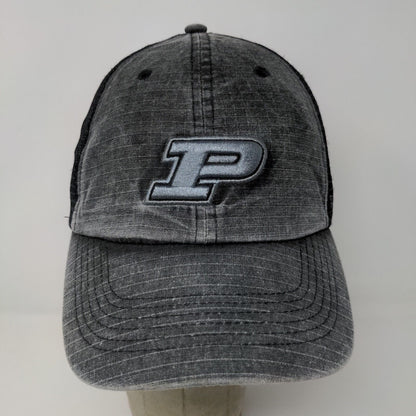 Top of the World Strapback Meshback Hat Purdue University Gray OSFA