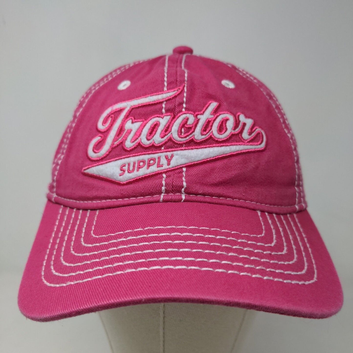 Tractor Supply Women's Slideback Hat Pink OSFM Embroidered Logo