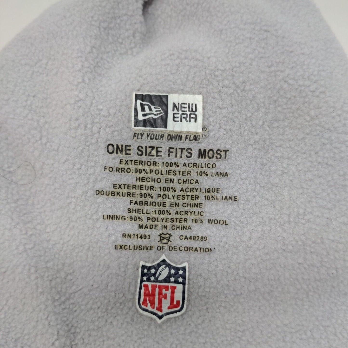 New Era Men's NFL New England Patriot's Knit Beanie Hat Cap Multi