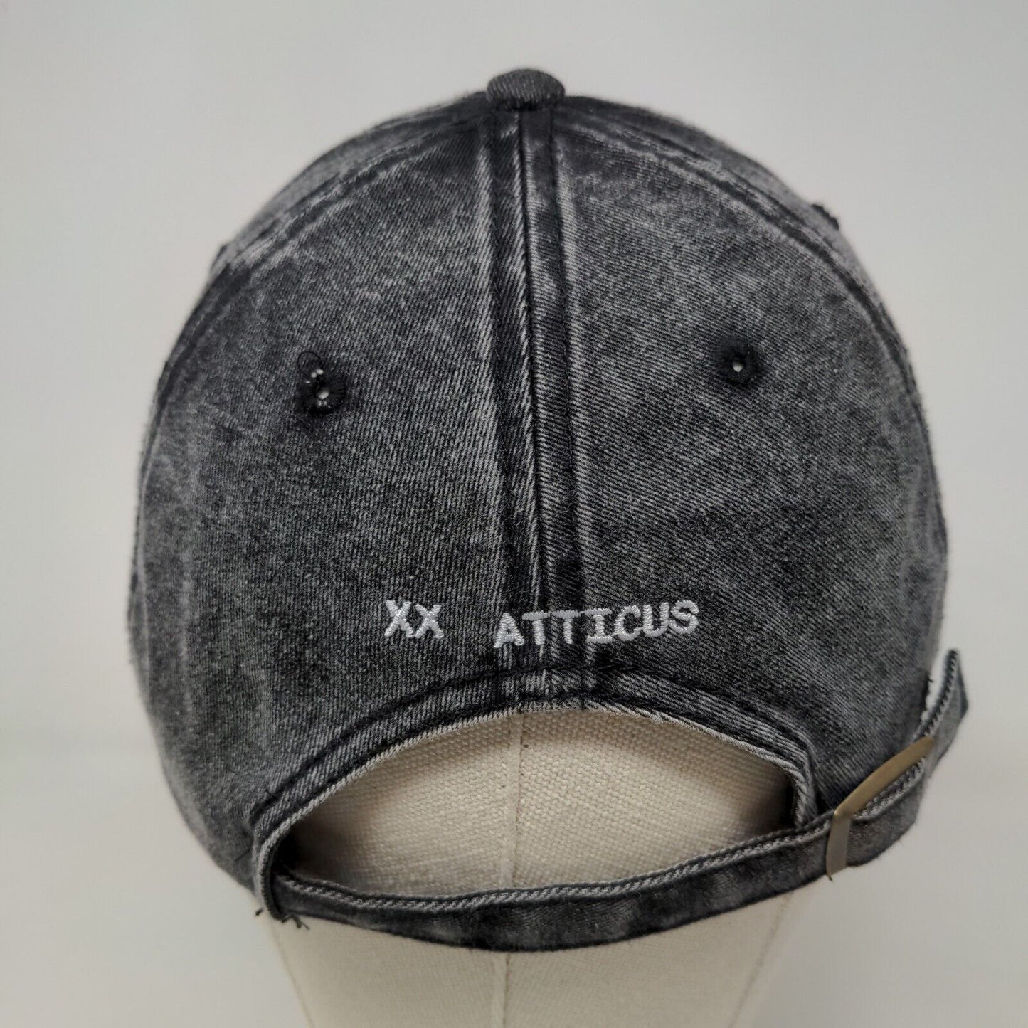 XX Atticus Poetry Stay Wild Men's Slideback Hat Gray OSFM Logo Cotton