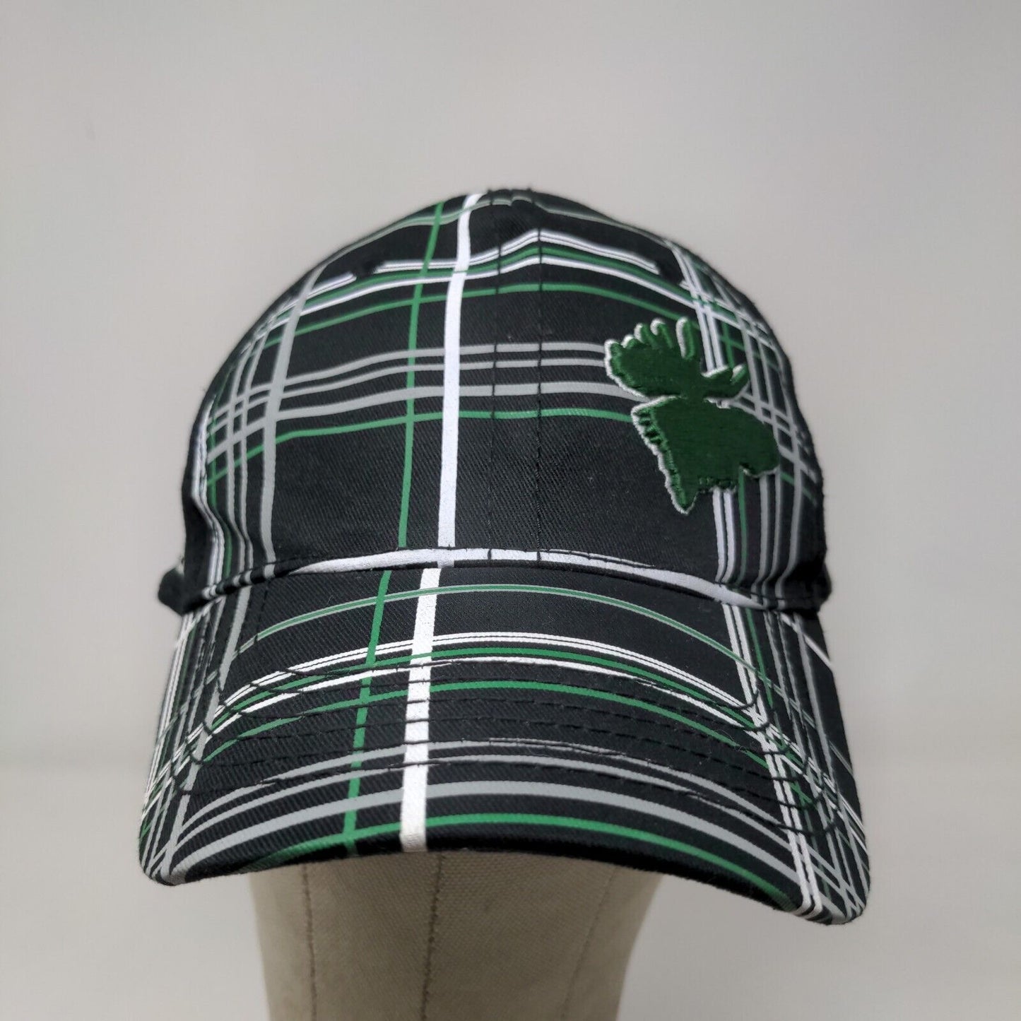 Karbon Men's Moosehead Snapback Hat Black One Size Embroidered Logo Cotton