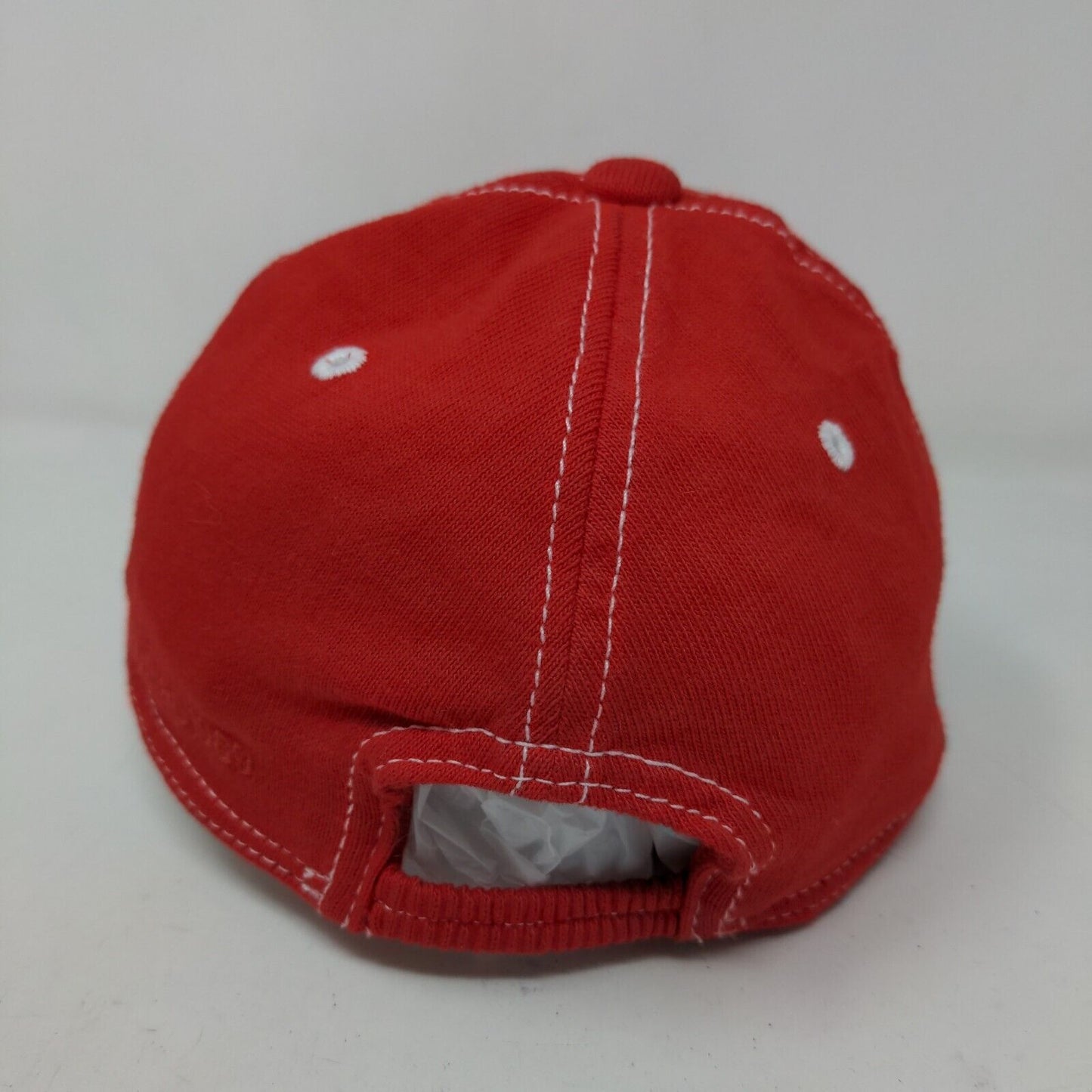 BabyGap Boy's Stretchy Hat Red Size 18-24 Months G Patch Logo 100% Cotton