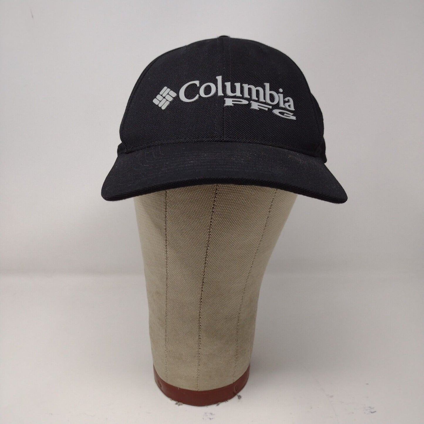 Columbia Mens PFG Performance Fishing Gear Black Fitted Hat Cap Size L / XL