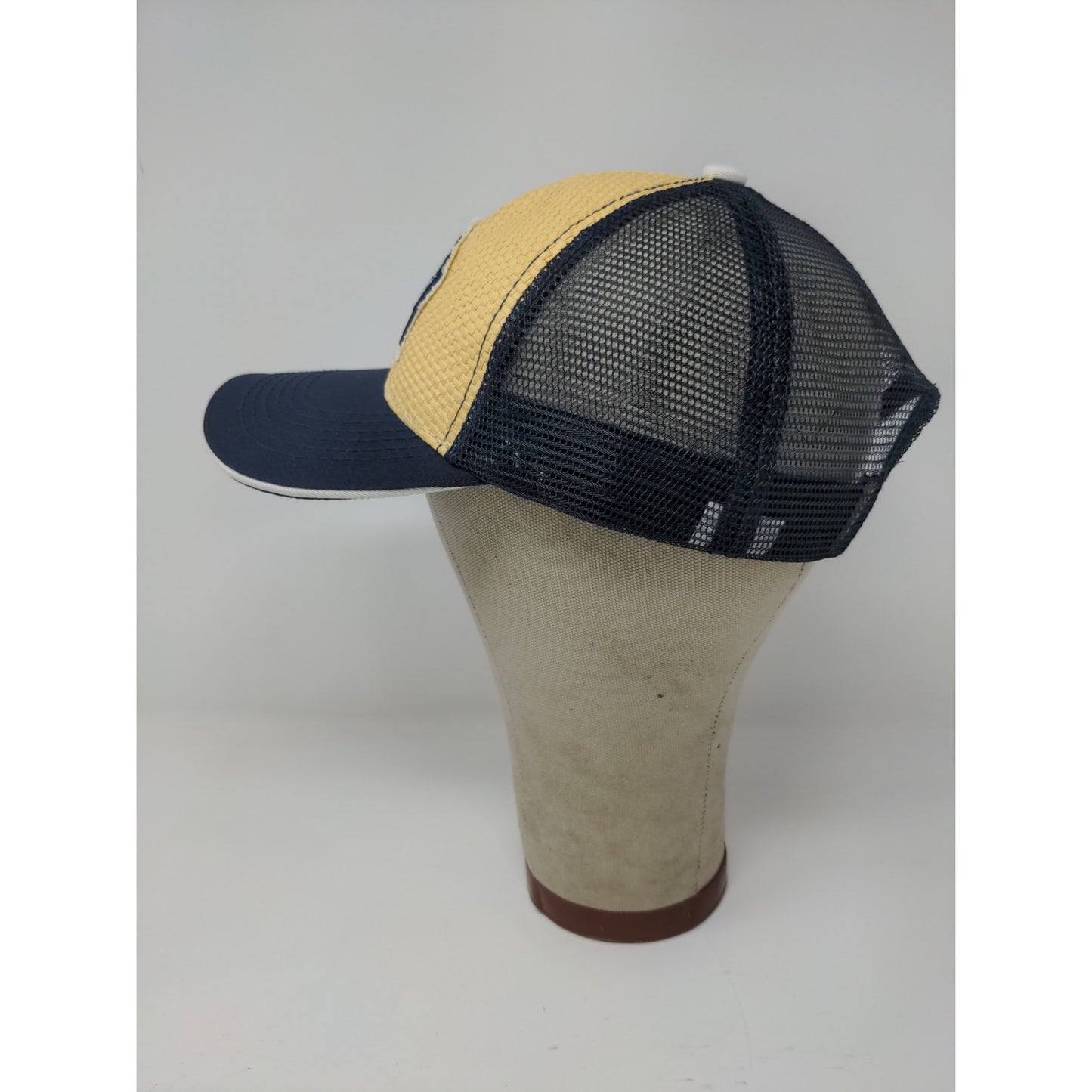 Dodge Ram SA Strapback Meshback Hat Embroidered Logo Blue Yellow