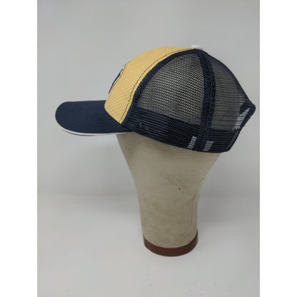 Dodge Ram SA Strapback Meshback Hat Embroidered Logo Blue Yellow