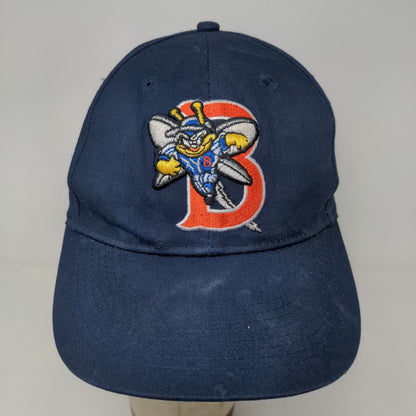 Binghamton Mets Mens Minor League Strapback Hat Blue OSFM Embroidered Logo