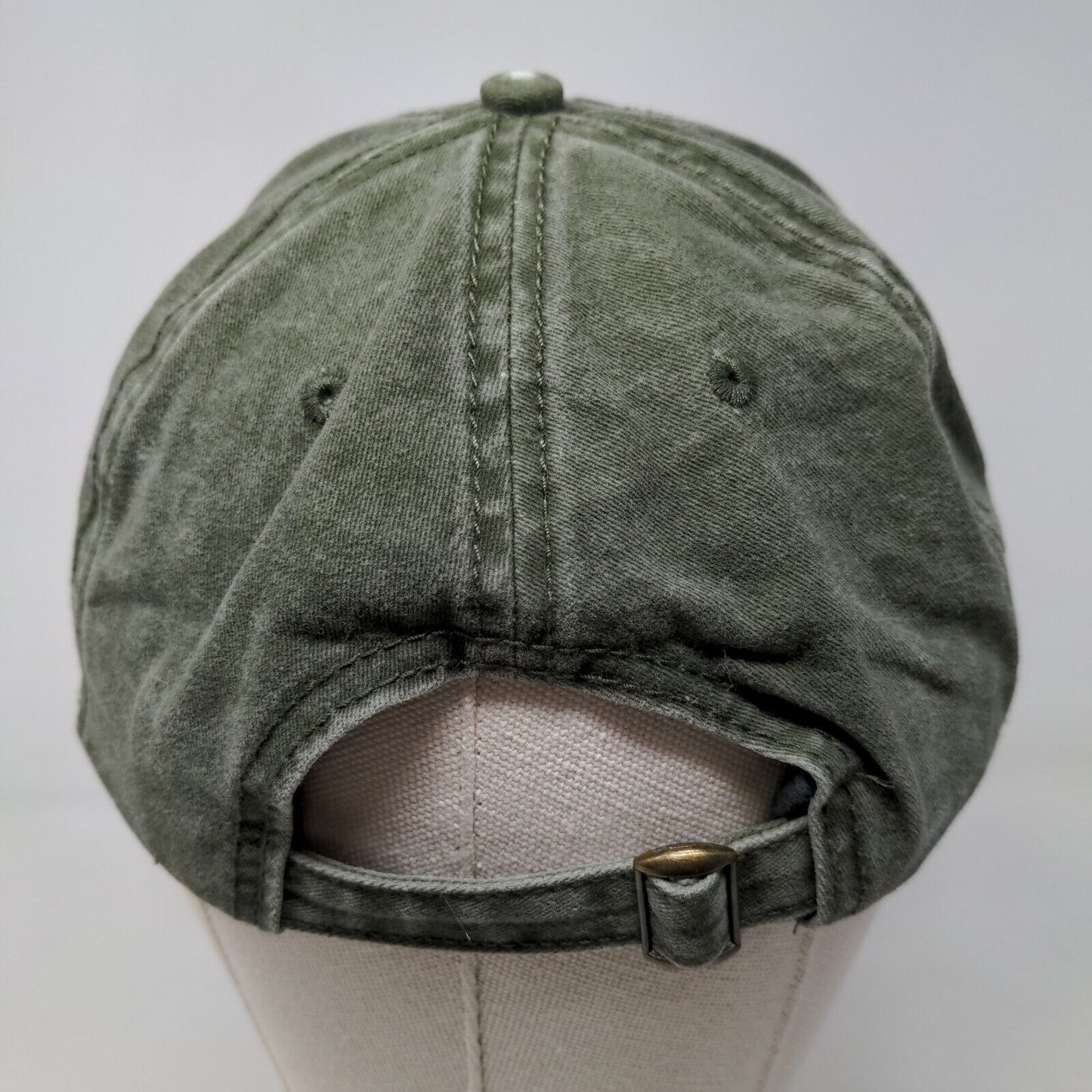 Unbranded Men's Slideback Hat Green Size OSFM Embroidered Logo Let's Get Lost!