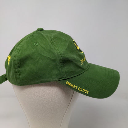 John Deere Owner's Edition Slideback Hat Green Adjustable Embroidered Logo