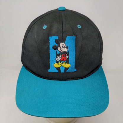 Mickey Unlimited Men's Snapback Hat Blue Black Adjustable Embroidered Logo