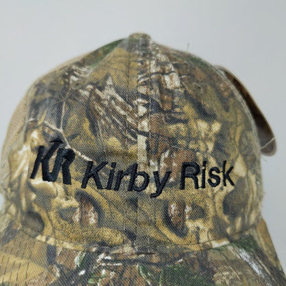 Kirby Risk Men's Camo Hat Strapback Mesh Back Green Brown OSFM W/Tags Realtree