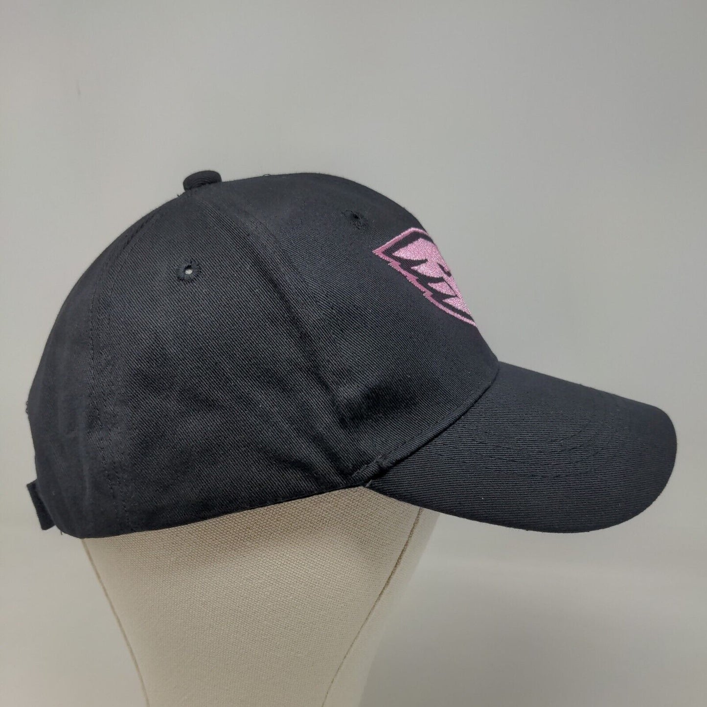 Service Electric Women's Strapback Hat Black Adjustable Embroidered Logo Cotton