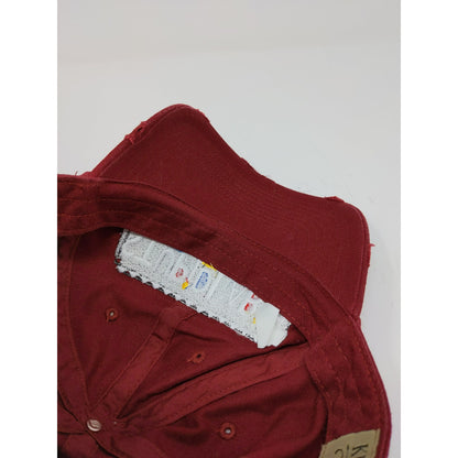 StupidLaBih Slideback Hat Embroidered Logo Kbethos Vintage Cap Red