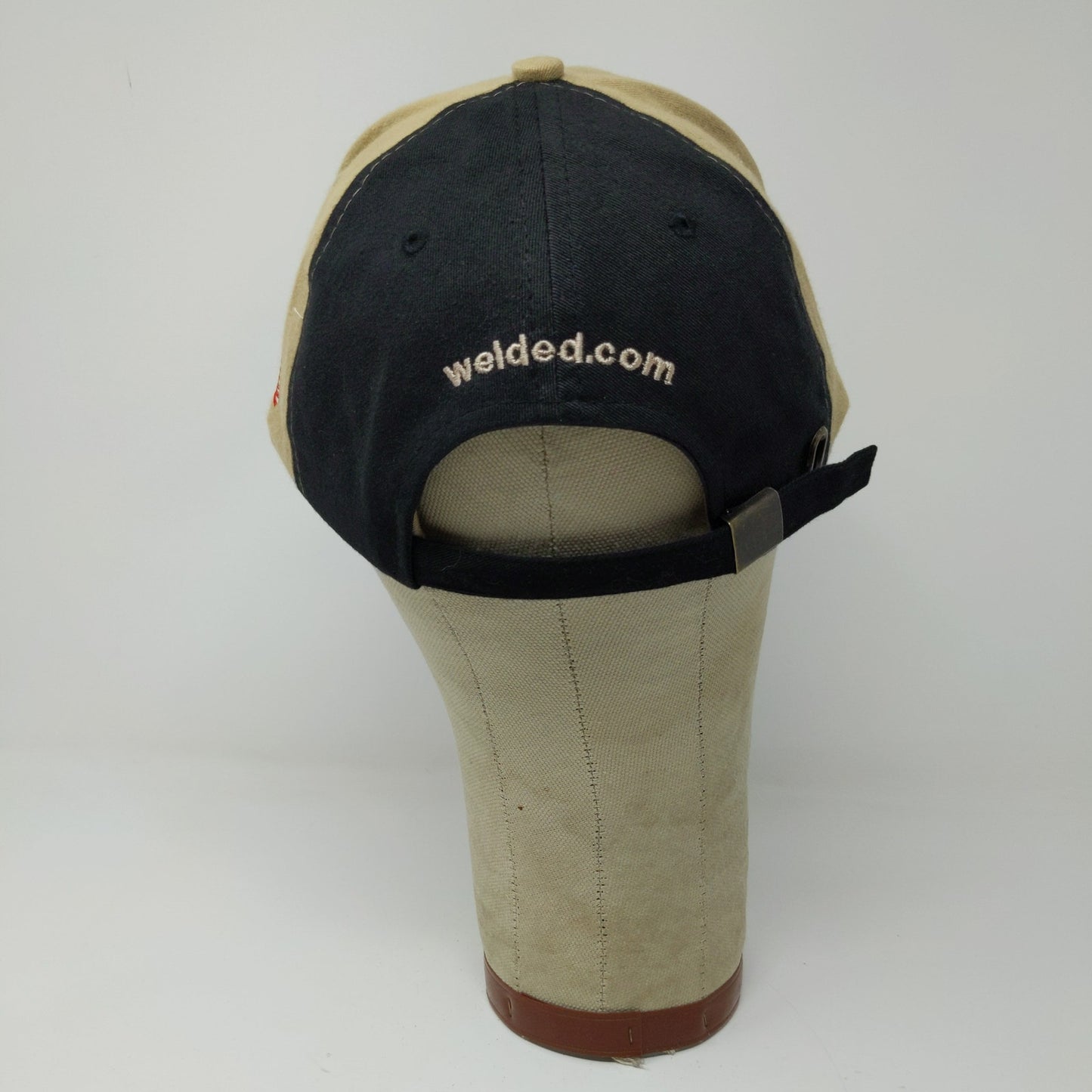 Welded Construction Hat Embroidered Crane Logo Brown Black Slideback