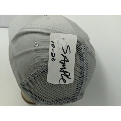 Rare SAMPLE Mens Aruba Way Golf Tournament Hat Gray Mesh Back Strapback