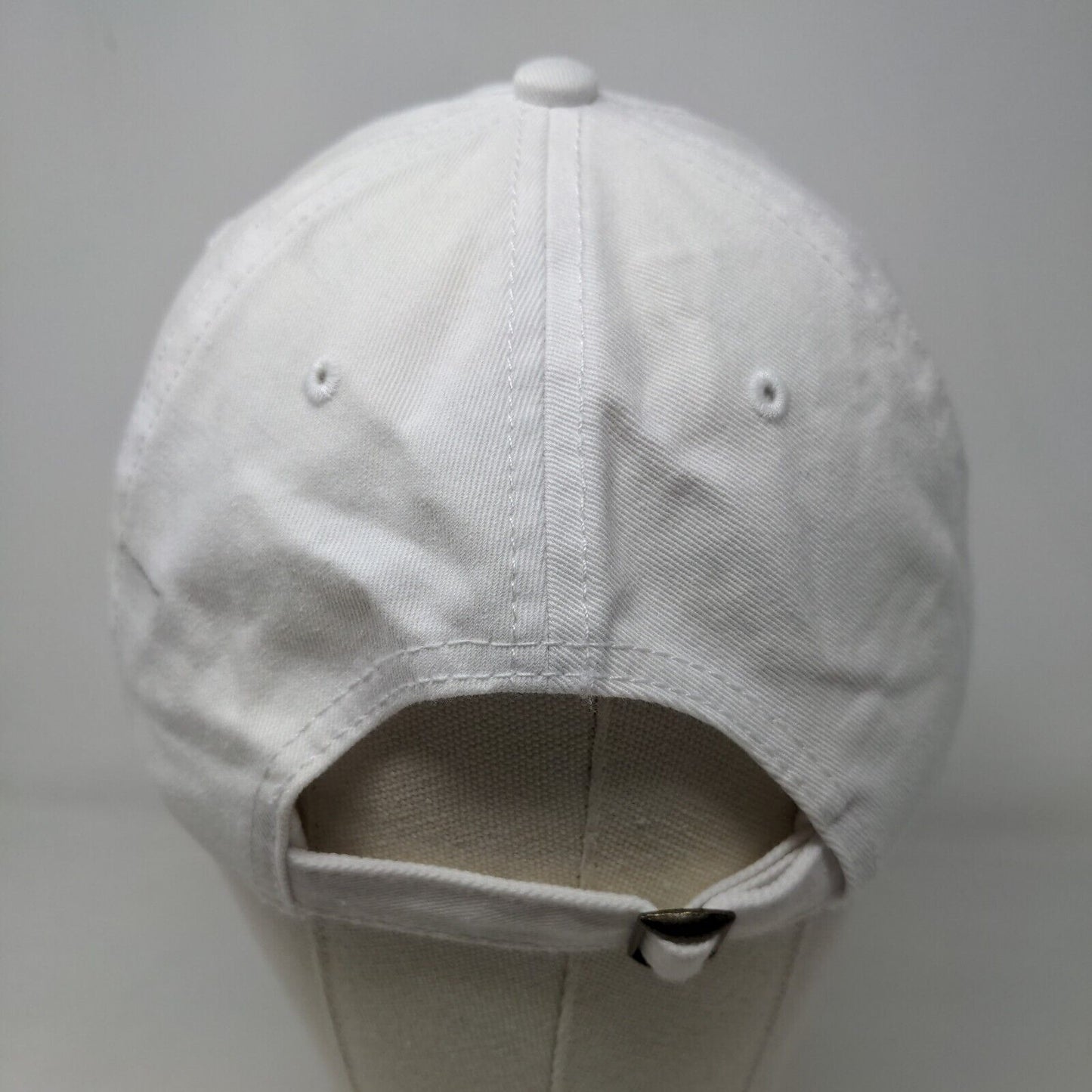 Otto Men's Slideback Hat White Size OSFM Embroidered Goat Logo 100% Cotton