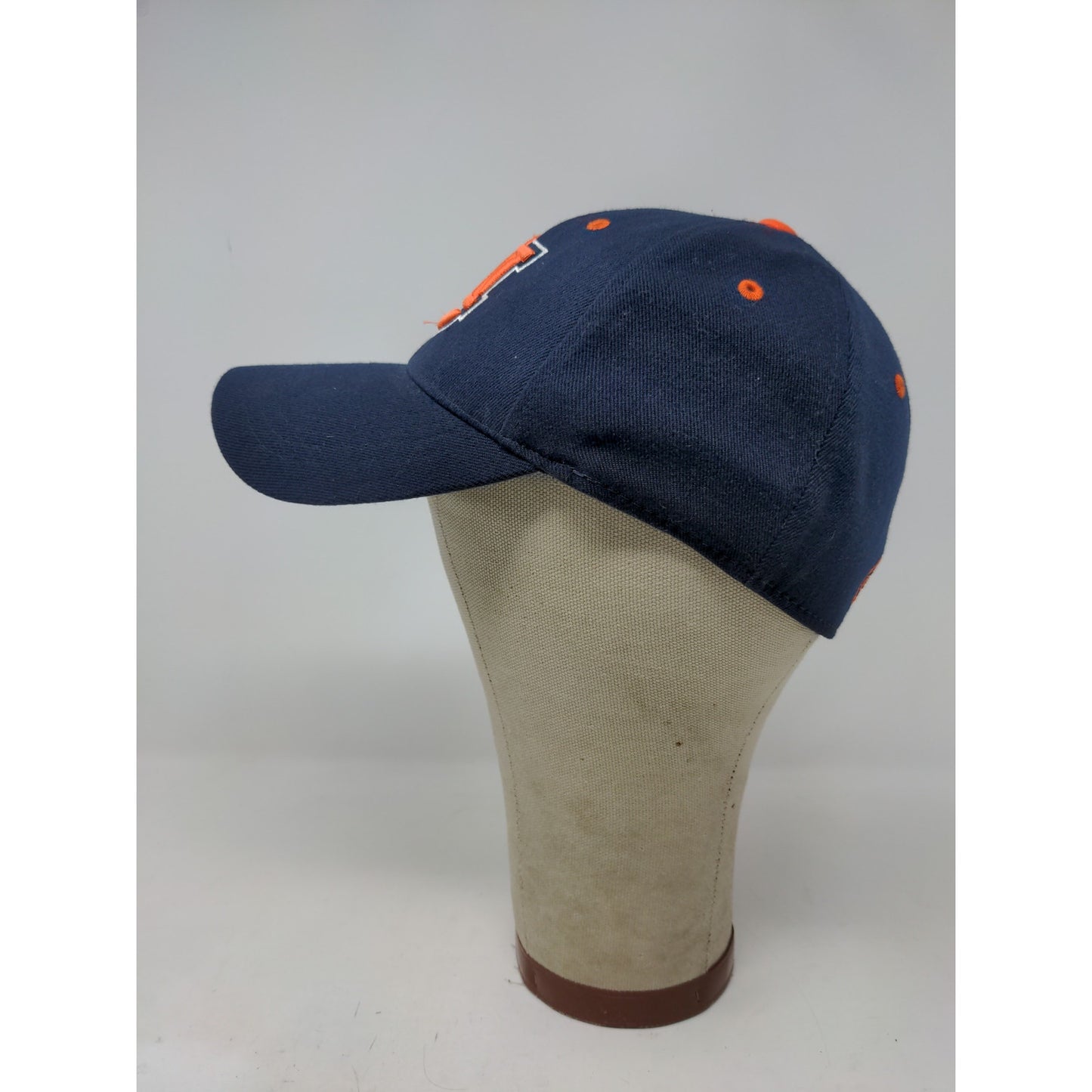 Auburn University Tigers One Fit Hat Embroidered Logo Blue & Orange