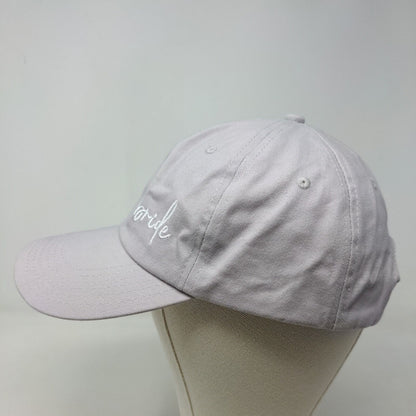 Unbranded Women's Slideback Hat Cap Purple Embroidered Bride Logo Wedding