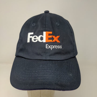 FedEx Express Mens Slideback Uniform Hat Blue Size XL Embroidered Logo