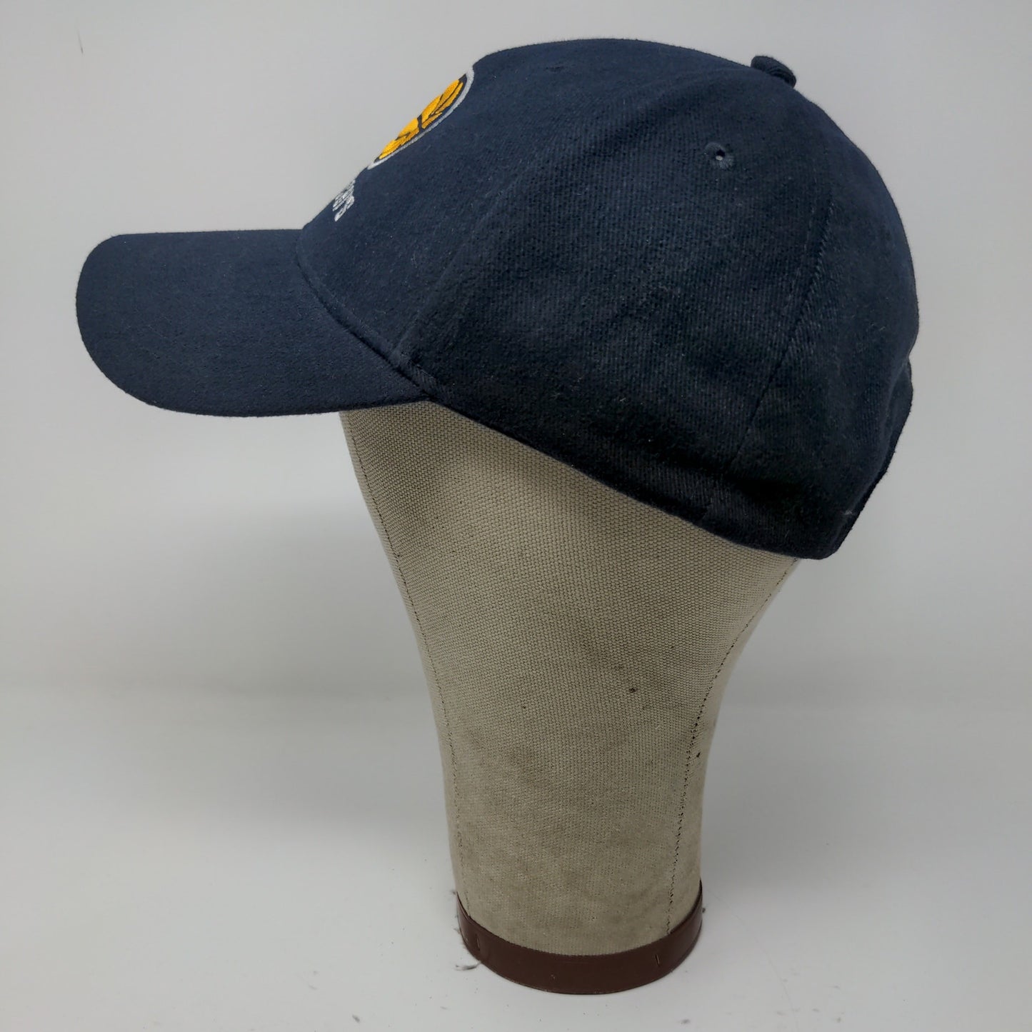 NBA Indiana Pacers Strapback Hat Embroidered Logo Blue Gold Adjustable