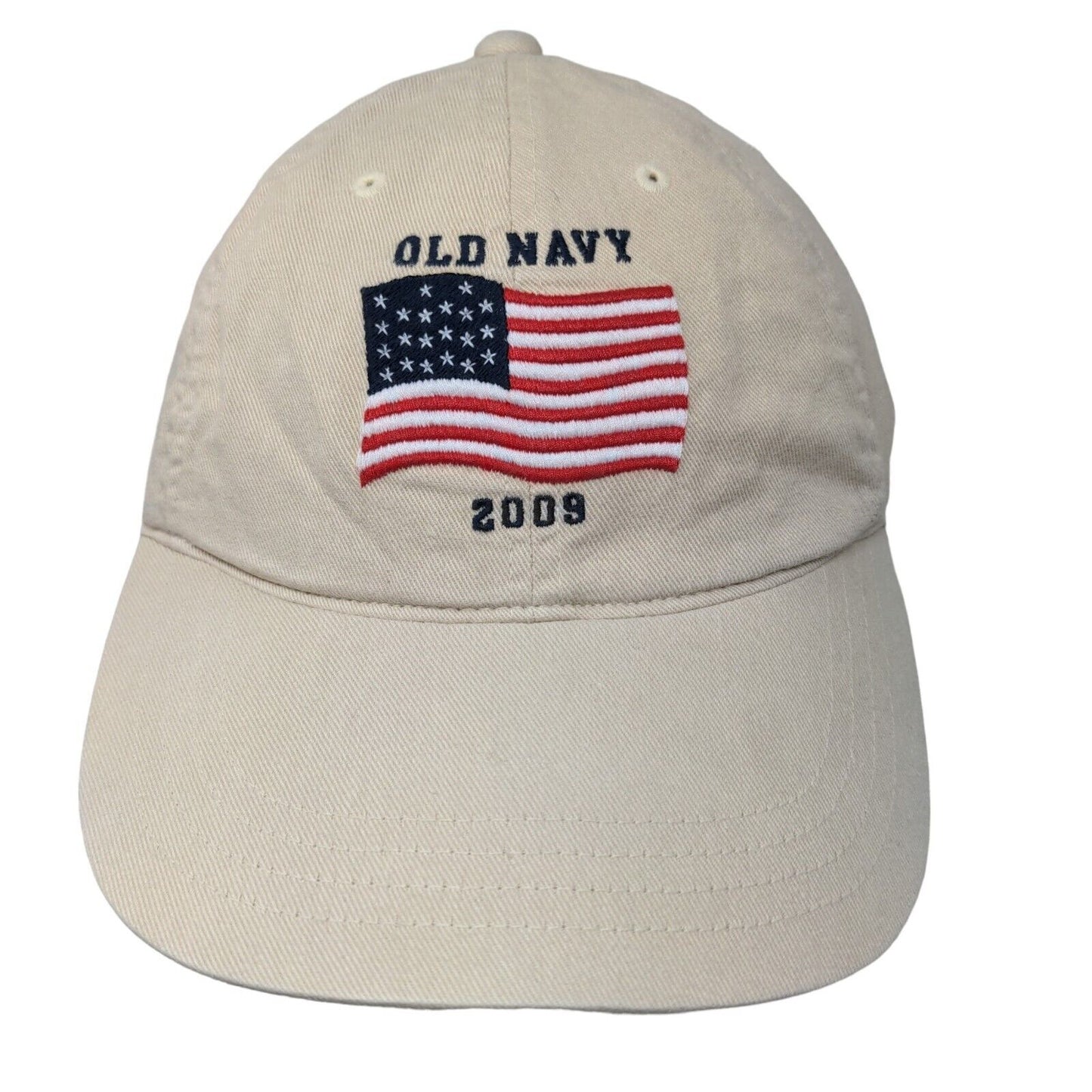 Old Navy Men's Slideback Hat Tan Size OS Embroidered Logo 2009