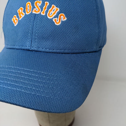 Sport-Tek Mens Brosius Strapback Hat Blue Adjustable Embroidered Logo