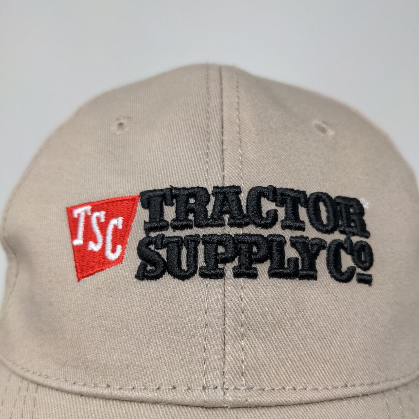 Tractor Supply Co Men's Slideback Hat Tan Adjustable Embroidered Logo