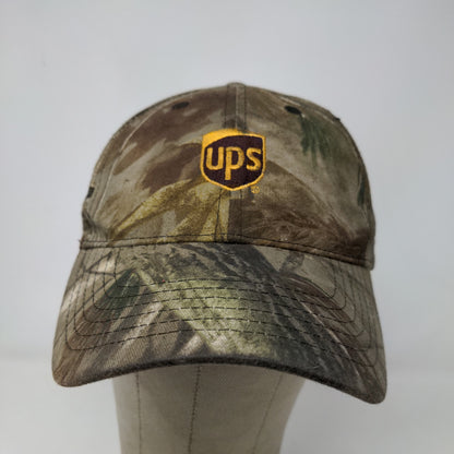 UPS Men's Employee Uniform Camo OSFA Strapback Hat Embroidered Logo