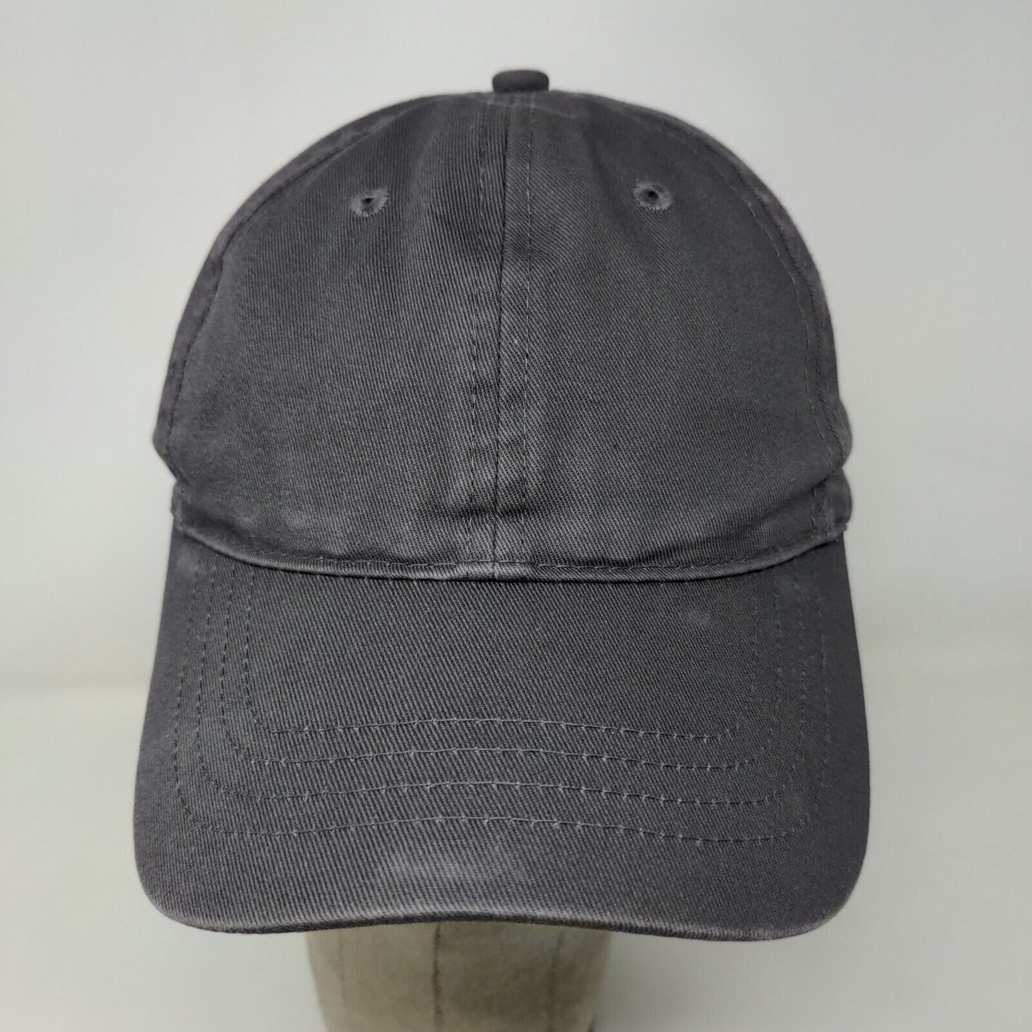 Unbranded Men's Strapback Hat Gray OSFM 100% Cotton Adjustable