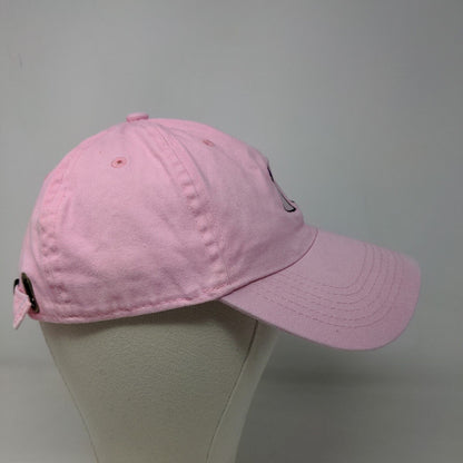 Newhattan Women's Slideback Hat Pink Size OSFA Embroidered Spilled Cup Logo