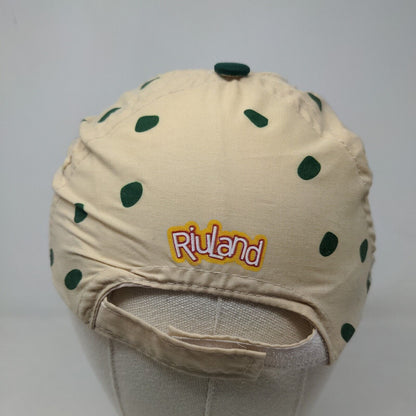 Riuland Boy's Strapback Hat Tan Adjustable Graphic Face Logo Spots