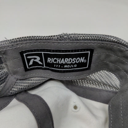 Blue Star Redi Mix Richardson Style 111 Gray White Hat Size MD / LG Snapback
