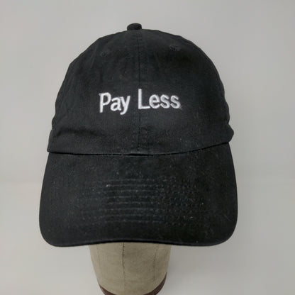 Fashion Seal Men's Pay Less Slideback Hat Embroidered Spell Out Black