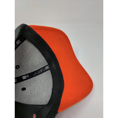 New Era 39Thirty MLB Baltimore Orioles Fitted Hat Size Small-Medium Black Orange