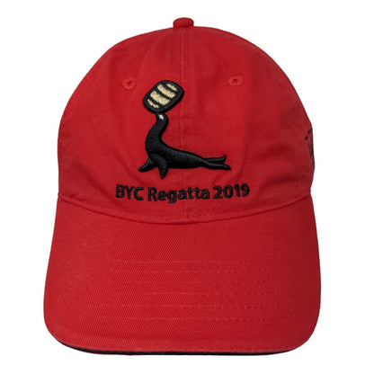 Black Seal Bermuda Men's Strapback Hat Red BYC Regatta 2019 Goslings Rum Cap