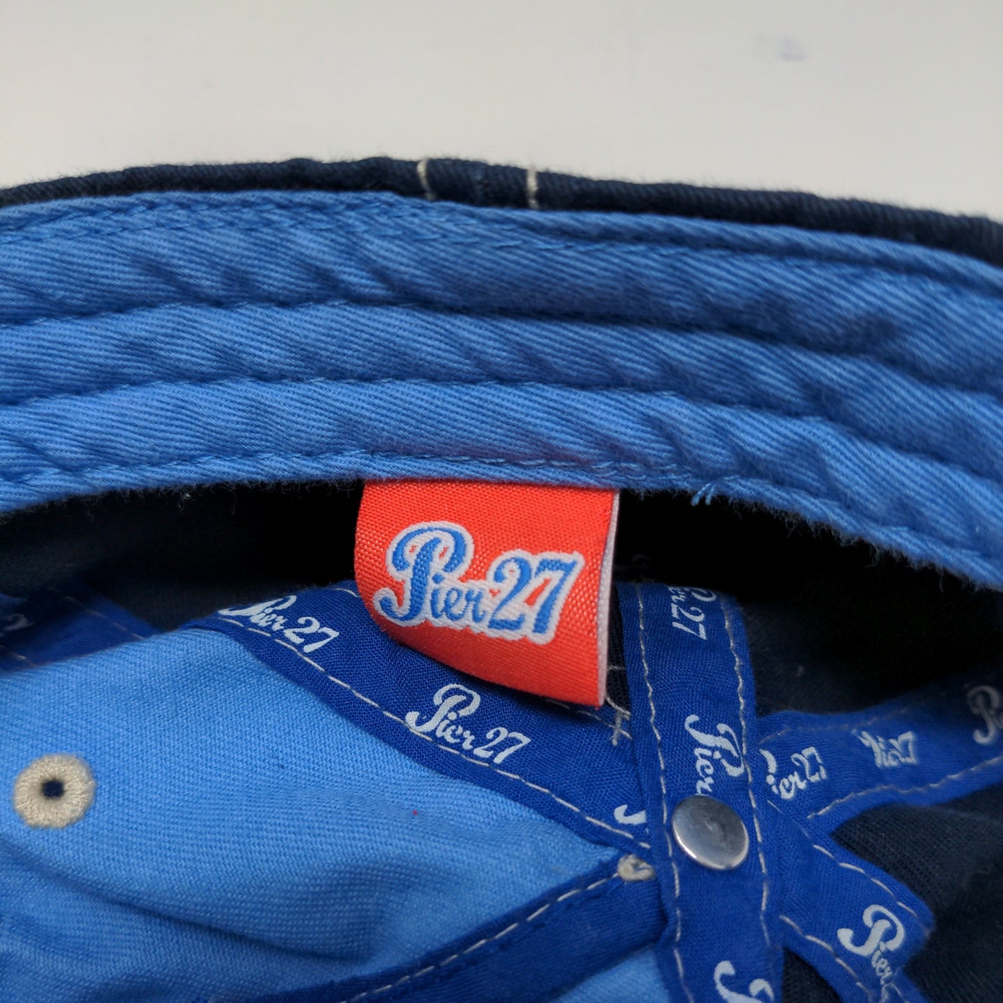 Cancun 74 Riviera Maya Slideback Hat Blue Embroidered Logo One Size Blue