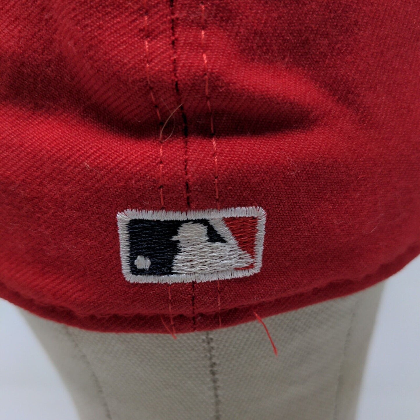MLB New Era 59Fifty Hat Los Angeles Angels Red Baseball Hat SZ 7 5/8 USA MADE