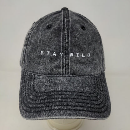 XX Atticus Poetry Stay Wild Men's Slideback Hat Gray OSFM Logo Cotton