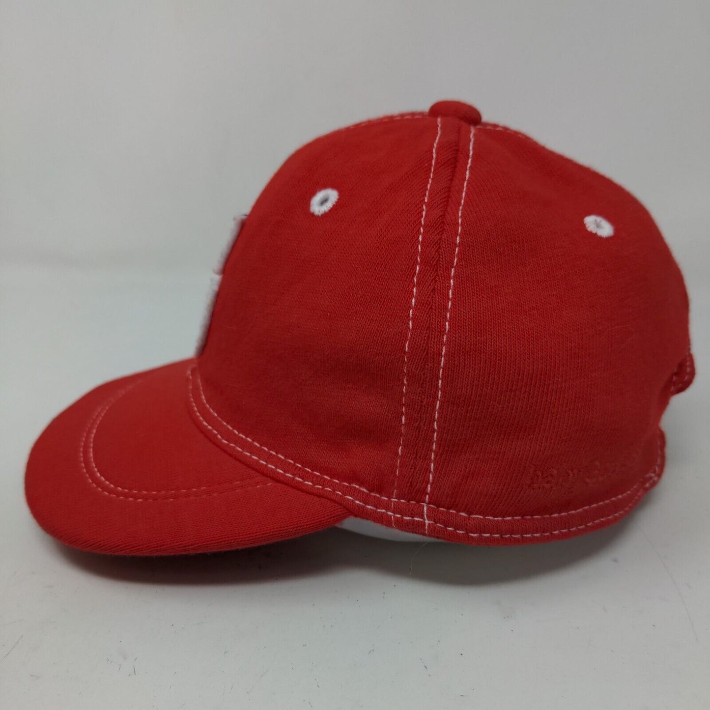 BabyGap Boy's Stretchy Hat Red Size 18-24 Months G Patch Logo 100% Cotton