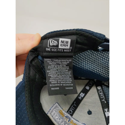 New Era 9Forty Snapback Mesh Back Hat OSFM Adjustable E.F. Transit Blue