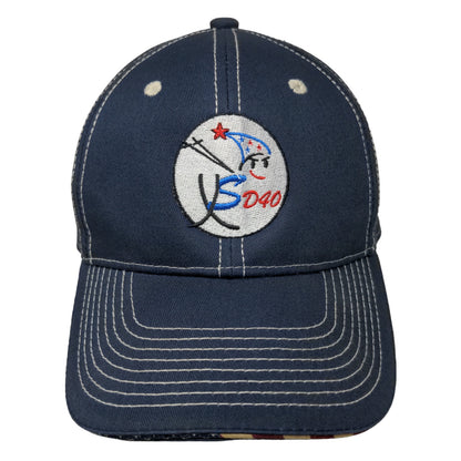 OC Sports Men's Strapback Hat Blue Size Adult Embroidered Logo