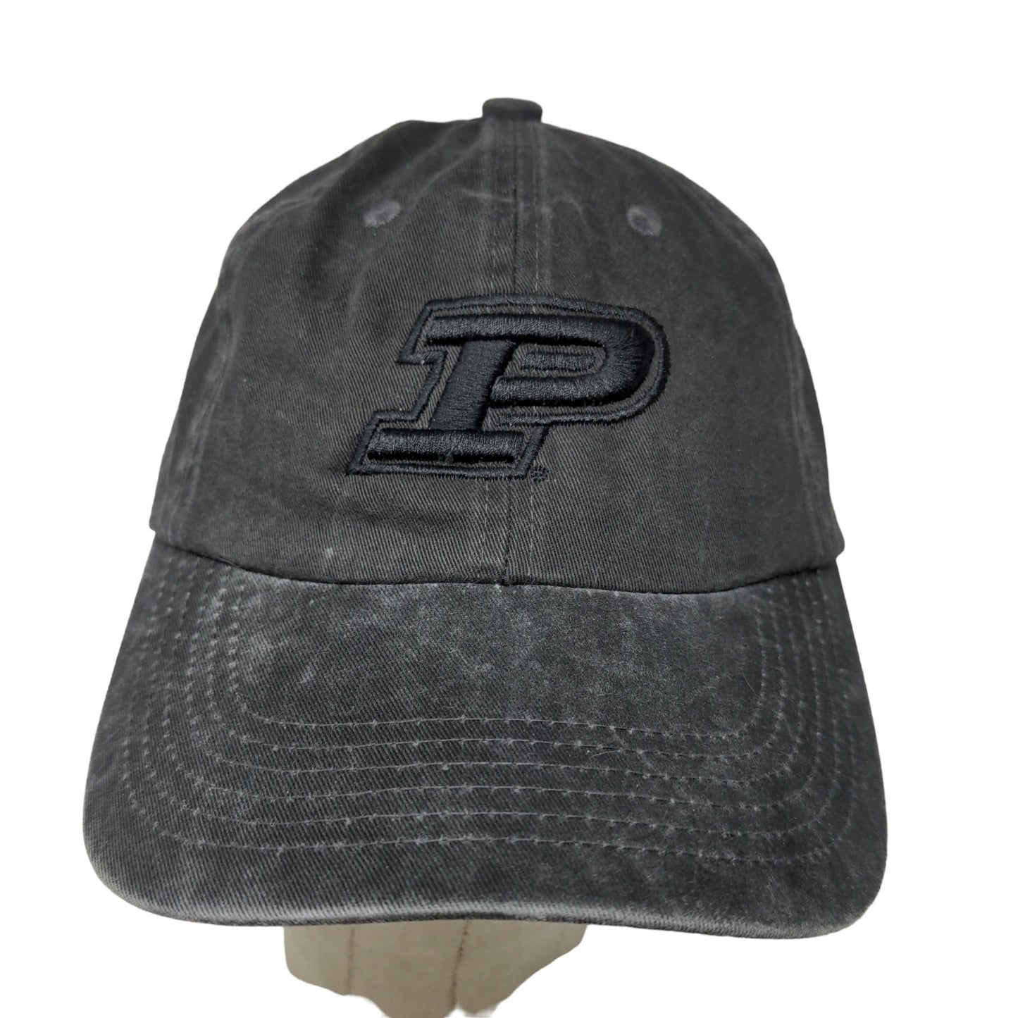 Port Authority Men's Slideback Hat Gray Purdue Boilermakers Embroidered Logo