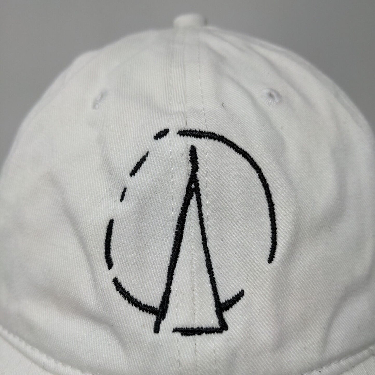 Sam Smith Men's Slideback Hat White Adjustable Embroidered Logo 100% Cotton