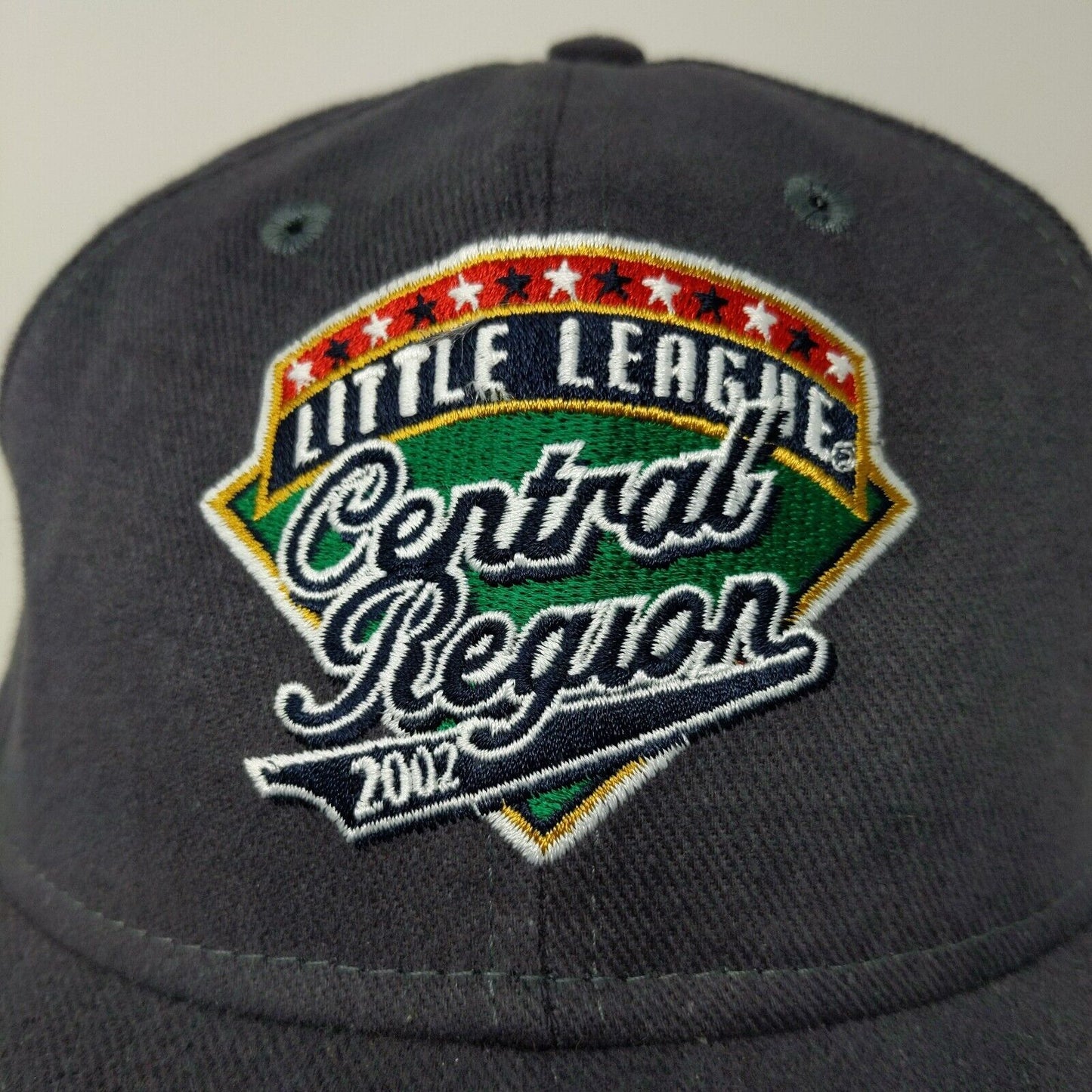 New Era 2002 Little League Central Regional Baseball Hat Cap SZ M / L Made USA
