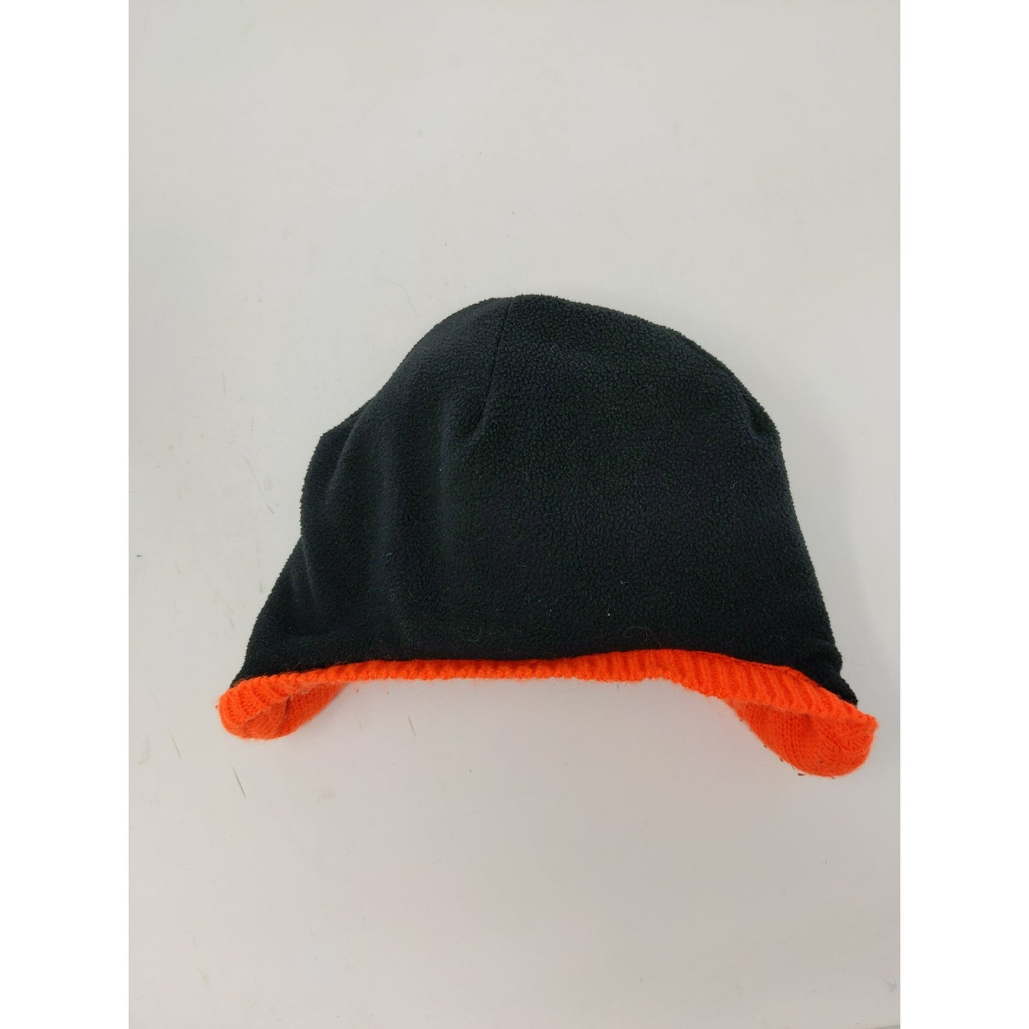 Place 1989 Toddler Beanie Hat Size 2T-3T M/M Orange & Black Basketball Pom Pom