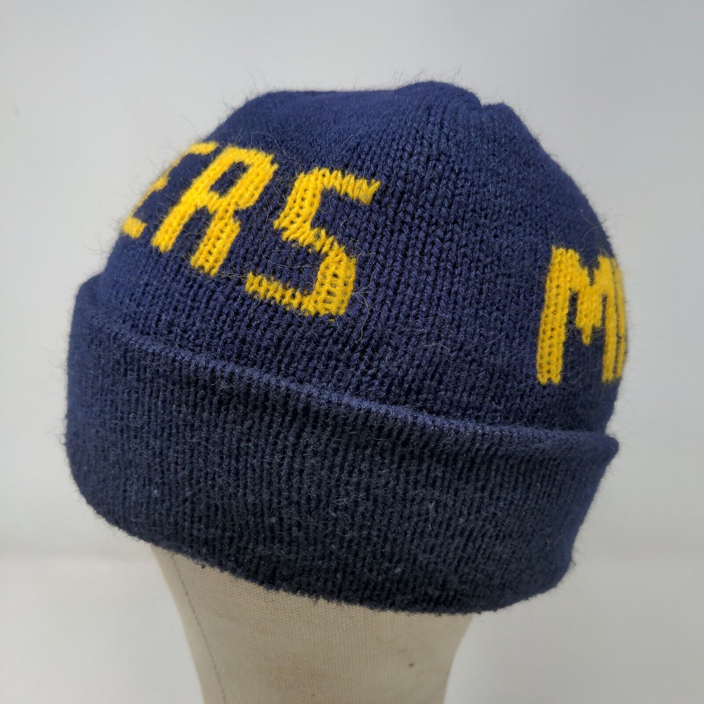 Unbranded Men's Missouri Tigers Knit Beanie Hat Cap Blue OSFA Spell Out